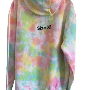 Tie dyed unisex hoodies